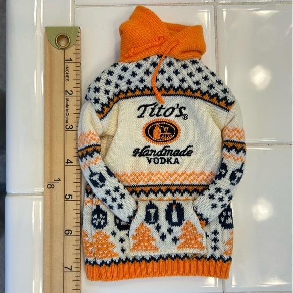 Titos Vodka Bottle Sweater, for Dog People! 🧡🧡🧡 - Picture 5 of 6